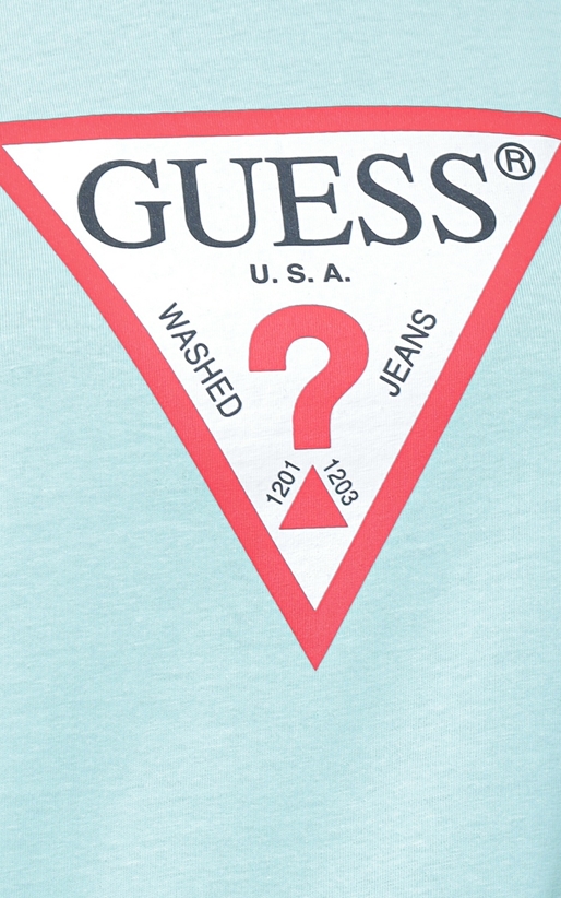 Guess-Tricou cu logo decorativ